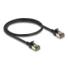 Delock RJ45 Netzwerkkabel Cat.8.1 F/FTP Slim Pro 0,5 m schwarz