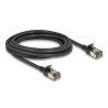 Delock RJ45 Netzwerkkabel Cat.8.1 F/FTP Slim Pro 3 m schwarz