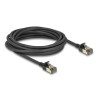 Delock RJ45 Netzwerkkabel Cat.8.1 F/FTP Slim Pro 5 m schwarz