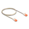 Delock RJ45 Netzwerkkabel Cat.6A U/UTP Slim 1 m transparent
