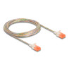 Delock RJ45 Netzwerkkabel Cat.6A U/UTP Slim 3 m transparent