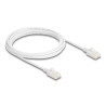 Delock RJ45 Netzwerkkabel Cat.6A Stecker zu Stecker mit robuster Rastnase Industrietauglich U/UTP Slim 3 m weiß