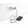 Delock Schutzkontakt-Steckdose mit Kindersicherung und USB PD Ladegerät 20 W