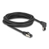 Delock RJ45 Netzwerkkabel Cat.8.1 S/FTP 90° oben gewinkelt / gerade 5 m schwarz