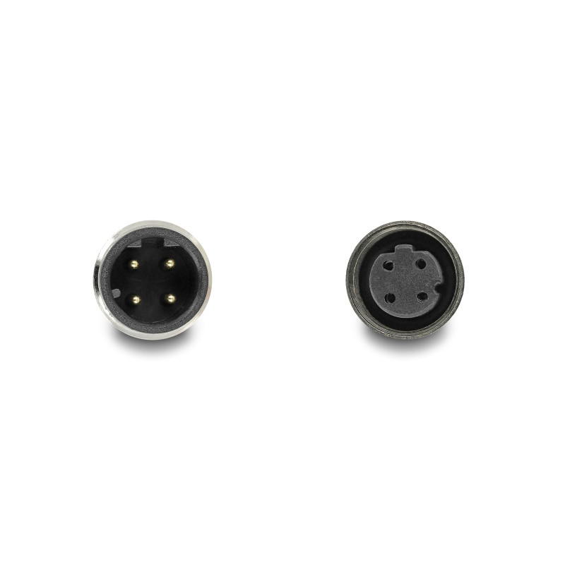 Delock M12 Kabel D-kodiert 4 Pin Stecker zu Buchse PUR (TPU) 2 m
