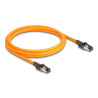 Delock RJ45 Netzwerkkabel mit USB Type-C™ Portfinder Funktion Self Tracing Cat.6A S/FTP 2 m orange