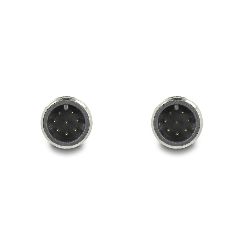 Delock M12 Kabel A-kodiert 8 Pin Stecker zu Stecker PUR (TPU) 2 m