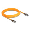Delock RJ45 Netzwerkkabel mit USB Type-C™ Portfinder Funktion Self Tracing Cat.6A S/FTP 5 m orange