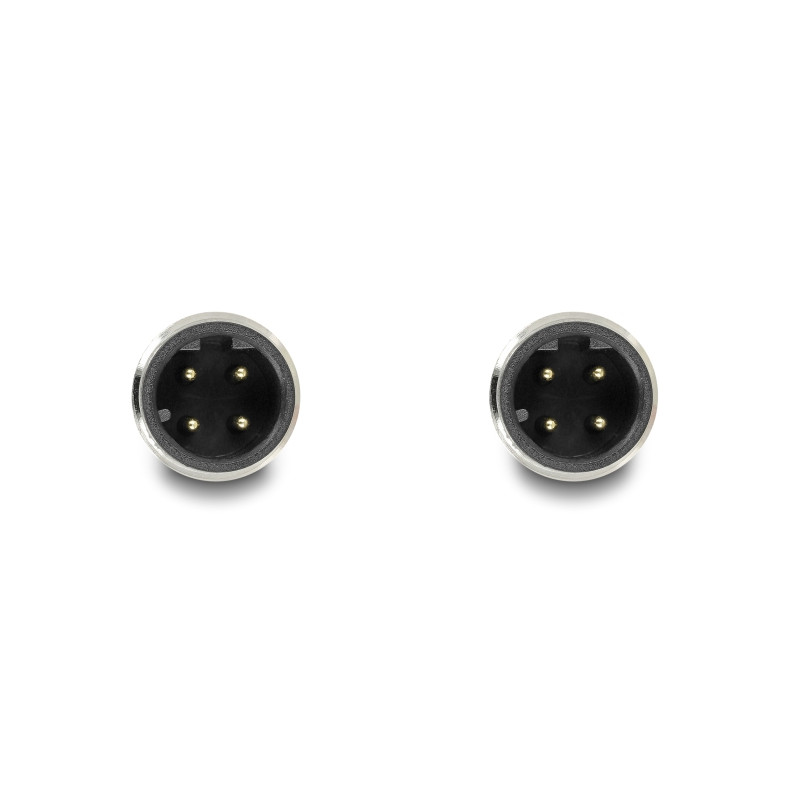 Delock M12 Kabel D-kodiert 4 Pin Stecker zu Stecker PUR (TPU) 2 m