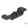Delock Kabelhalter Clip selbstklebend Set 3 Stück schwarz