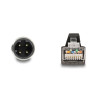 Delock M12 Kabel D-kodiert 4 Pin Stecker zu RJ45 Stecker PUR (TPU) 5 m