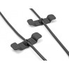 Delock Kabelhalter Clip selbstklebend Set 3 Stück schwarz