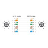 Delock M12 Kabel X-kodiert 8 Pin Stecker zu Stecker PUR (TPU) 2 m