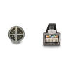 Delock M12 Kabel X-kodiert 8 Pin Stecker zu RJ45 Stecker PUR (TPU) 1 m