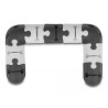 Delock Kabelhalter selbstklebend modular Set 9 Stück schwarz / grau