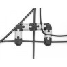 Delock Kabelhalter selbstklebend modular Set 9 Stück schwarz / grau