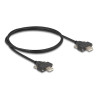 Delock USB 2.0 Kabel Typ-A Stecker zu Stecker mit Schraubenabstand 30 mm 1 m schwarz
