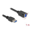 Delock USB 5 Gbps Kabel USB Typ-A Stecker zu USB Typ-B Buchse zum Einbau 1 m schwarz
