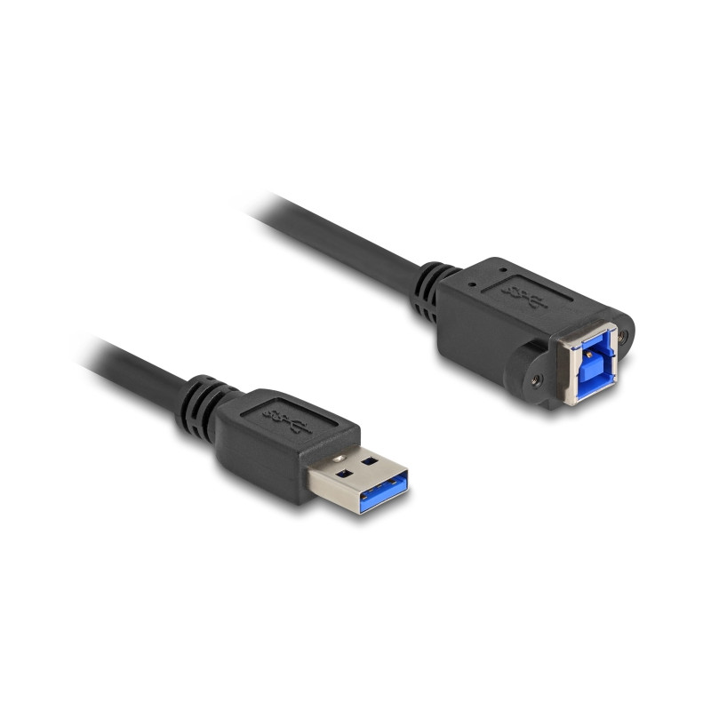 Delock USB 5 Gbps Kabel USB Typ-A Stecker zu USB Typ-B Buchse zum Einbau 1 m schwarz