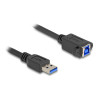 Delock USB 5 Gbps Kabel USB Typ-A Stecker zu USB Typ-B Buchse zum Einbau 1 m schwarz