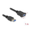 Delock USB 5 Gbps Kabel USB Typ-A Stecker zu USB Typ-A Buchse zum Einbau 1 m schwarz