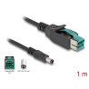 Delock PoweredUSB Kabel Stecker 12 V zu DC 5,5 x 2,5 mm Stecker 1 m