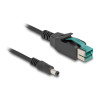 Delock PoweredUSB Kabel Stecker 12 V zu DC 5,5 x 2,5 mm Stecker 1 m