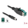 Delock PoweredUSB Kabel Stecker 12 V zu DC 5,5 x 2,5 mm Stecker 3 m