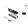 Delock Kühlkörper mit Lüfter für M.2 SSD 2280 schwarz