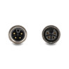 Delock M12 Kabel L-kodiert 4 Pin Stecker zu Buchse PUR schleppkettentauglich 1 m schwarz
