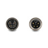 Delock M12 Kabel L-kodiert 4 Pin Stecker rechts gewinkelt zu Buchse gerade PUR schleppkettentauglich 1 m schwarz