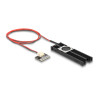 Delock Kühlkörper mit Lüfter für M.2 SSD 2280 schwarz