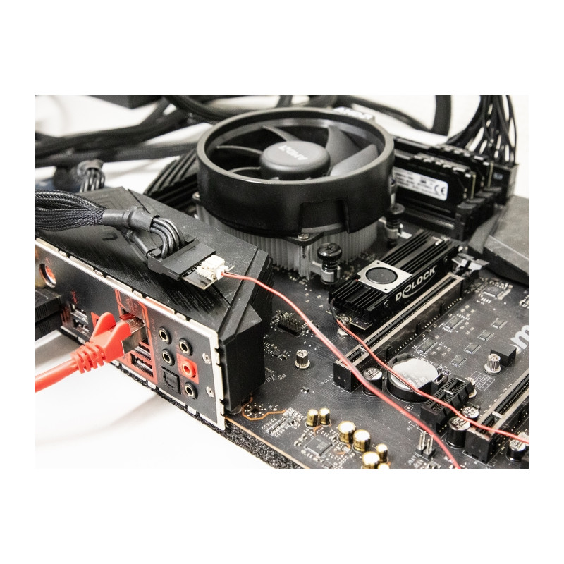 Delock Kühlkörper mit Lüfter für M.2 SSD 2280 schwarz