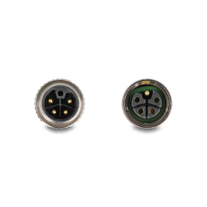Delock M12 Kabel L-kodiert 5 Pin Stecker zu Buchse PUR schleppkettentauglich 3 m grau