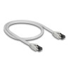 Delock RJ45 Netzwerkkabel Cat.8.1 S/FTP 0,5 m bis 40 Gbps grau