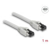 Delock RJ45 Netzwerkkabel Cat.8.1 S/FTP 1 m bis 40 Gbps grau