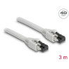Delock RJ45 Netzwerkkabel Cat.8.1 S/FTP 3 m bis 40 Gbps grau