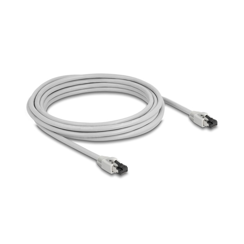 Delock RJ45 Netzwerkkabel Cat.8.1 S/FTP 5 m bis 40 Gbps grau