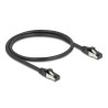 Delock RJ45 Netzwerkkabel Cat.8.1 S/FTP 0,5 m bis 40 Gbps schwarz
