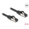 Delock RJ45 Netzwerkkabel Cat.8.1 S/FTP 2 m bis 40 Gbps schwarz