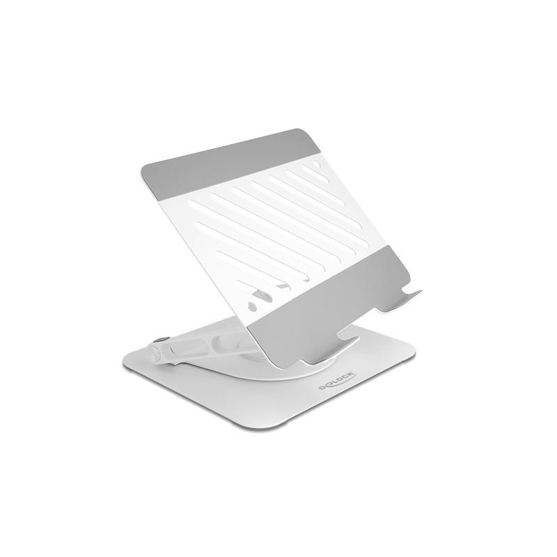 Delock Tablet und Notebook Standhalterung verstellbar Aluminium - 360° drehbar