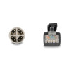 Delock M12 Kabel X-kodiert 8 Pin Stecker zu RJ45 Stecker Cat.5e S/FTP flexibel 3 m schwarz