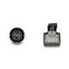 Delock M12 Kabel X-kodiert 8 Pin Buchse zu RJ45 Stecker Cat.5e S/FTP flexibel 2 m schwarz