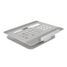 Delock Tablet und Notebook Ständer mit eingebauter Dockingstation 4K - HDMI / Kartenleser / Hub / PD 3.0 90 W - 360° drehbar