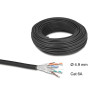 Delock Netzwerkkabel Rolle Cat.6A U/FTP 500 MHz Slim flexibel halogenfrei 50 m schwarz