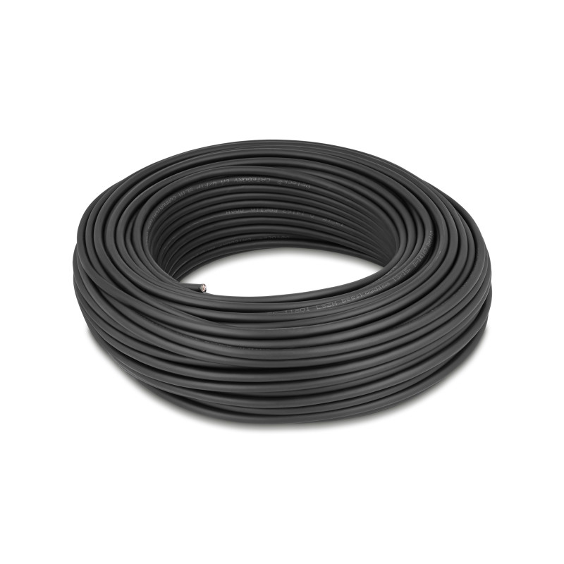 Delock Netzwerkkabel Rolle Cat.6A U/FTP 500 MHz Slim flexibel halogenfrei 50 m schwarz