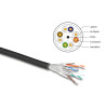 Delock Netzwerkkabel Rolle Cat.6A U/FTP 500 MHz Slim flexibel halogenfrei 50 m schwarz