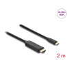 Delock USB Type-C™ zu HDMI Kabel (DP Alt Mode) 8K 60 Hz mit HDR Funktion 2 m schwarz