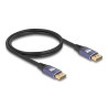 Delock DisplayPort Kabel 8K 60 Hz 1 m flieder Metall