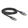 Delock DisplayPort Kabel 8K 60 Hz 3 m flieder Metall